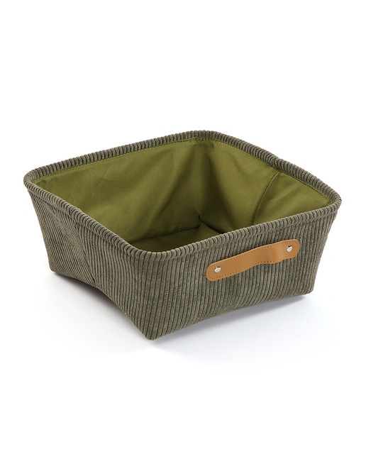 Cesta corduroy cuadrada