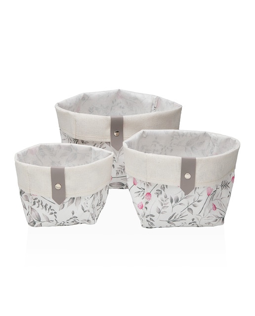 Set de 3 cestas cuadradas CAPRICE