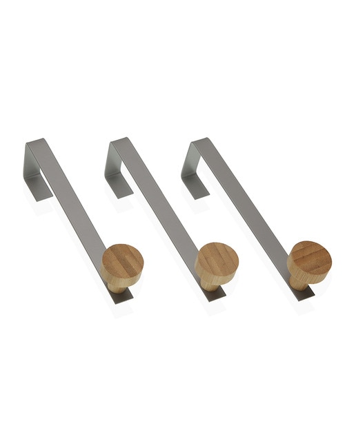 Set 3 percheros de pared individuales