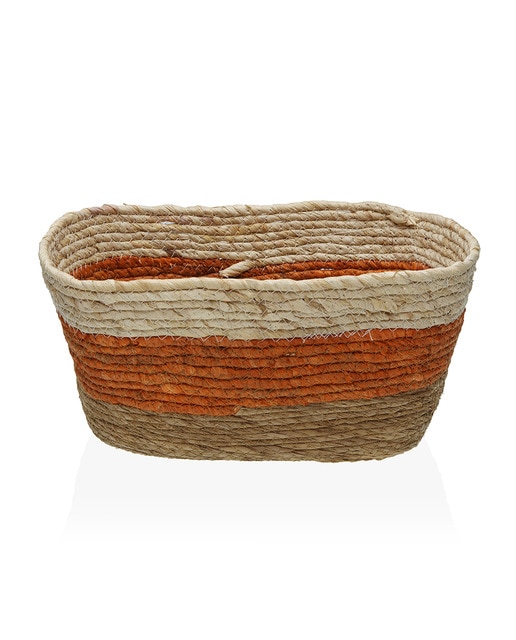 Cesta rectangular naranja