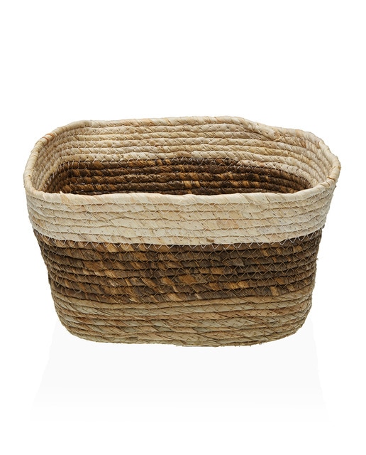 Cesta cubo marrón