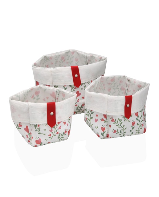 Set 3 cestas cuadradas lover