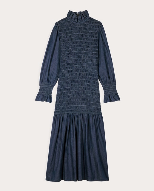 Vestido midi Aleria vaquero
