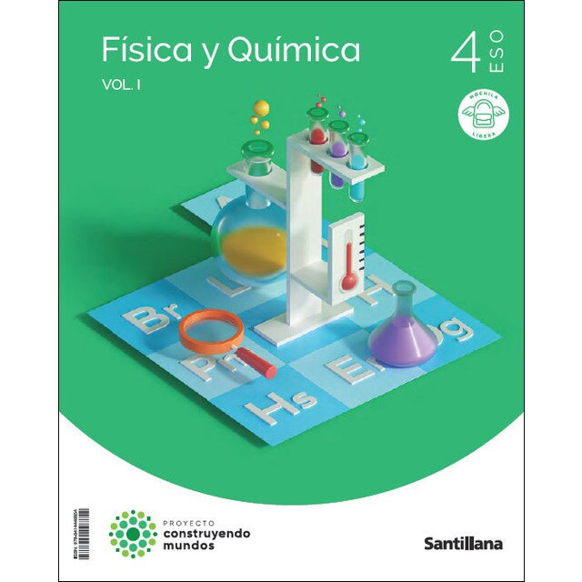 4ESO FISICA Y QUIMICA MOCHILA LIGERA CONSTRUYENDO MUNDOS SANTILLANA (Tapa blanda)