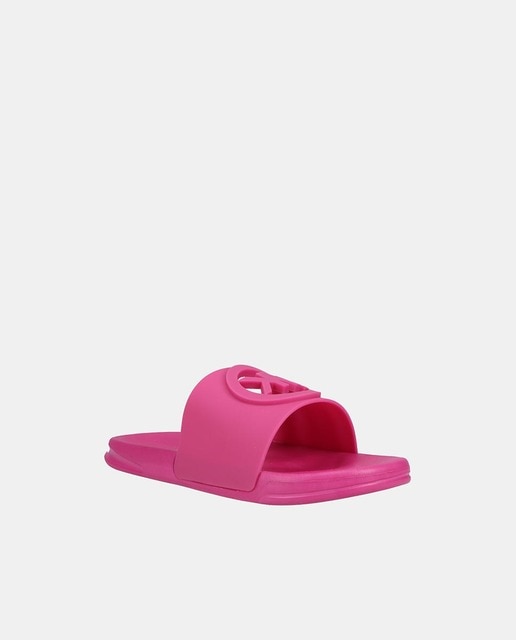 Chanclas de niña tipo pala con detalle de logotipo