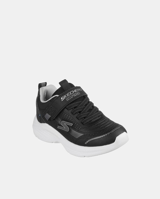 Zapatillas de niño Kids en negro con cierre adherente y elástico