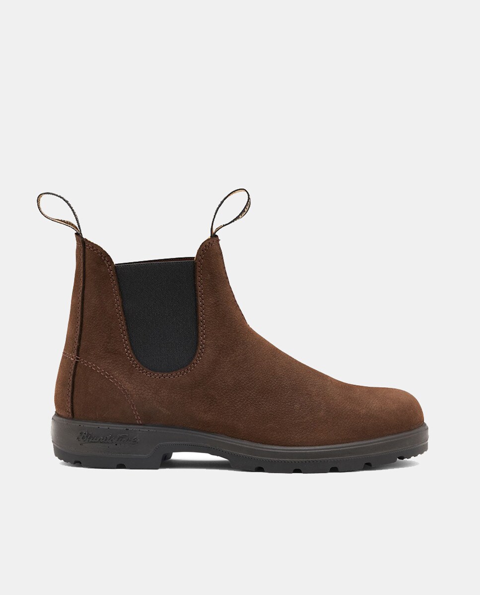 Botas Chelsea em Pele Castanho-4