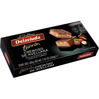 DELAVIUDA Haselnusscreme-Turrón Karton 200 g