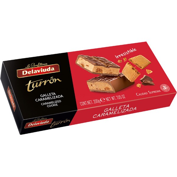 Supreme Quality caramelised biscuit nougat case 200 g