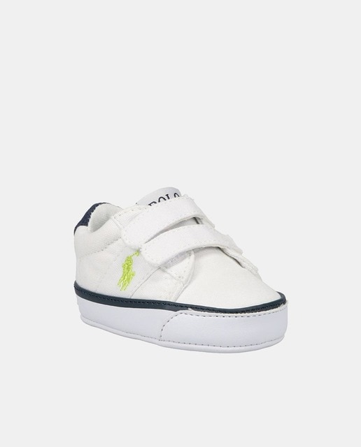 Zapatillas Sayer EZ Layette de bebé niño tipo casco bajas de lona con doble cierre adherente