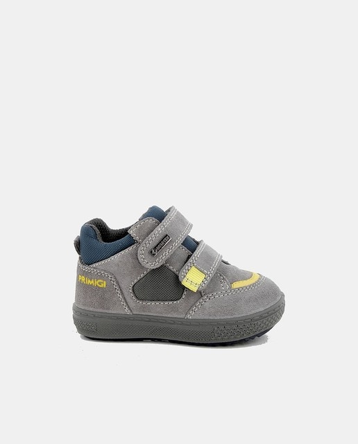 Botas de bebé niño en piel y sintético con collarín acolchado y forro Goretex