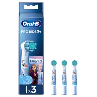 Oral B Recarga Escova de Dentes Elétrica Kids Spider Man e Frozen + 3 Anos embalagem 3 unidades