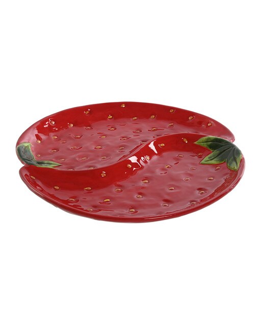Plato gres 32x31x3,5 fresa roj