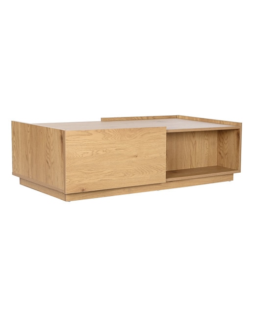 Mesa centro mdf roble 120x60x3