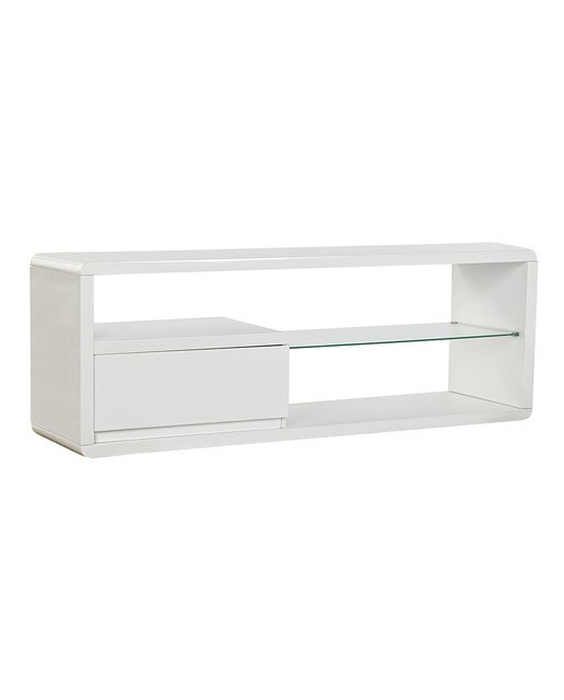 Mueble tv mdf cristal 140x40x5