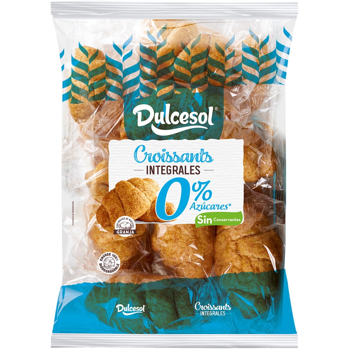 croissants integrales 0% azúcares