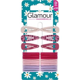 Glamour Conjunto Clic Clac + Elasticos embalagem 30 unidades