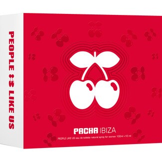 PACHA People Like Us con eau de toilette femenina spray 100 ml + eau de toilette femenina 10 ml