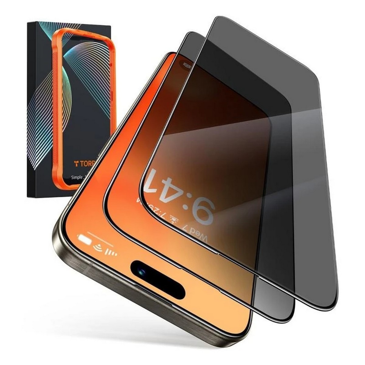Imagem 0 de Película de Vidro Privacy Torras para iPhone 16 Pro