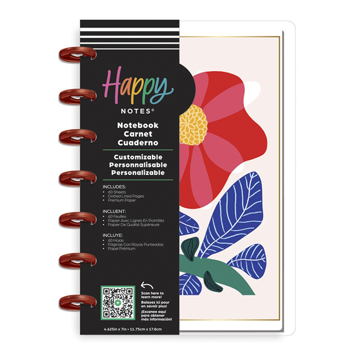 Happy Planner - Notebook Pop of Joy 60 hojas Happy Planner Mini multicolor.