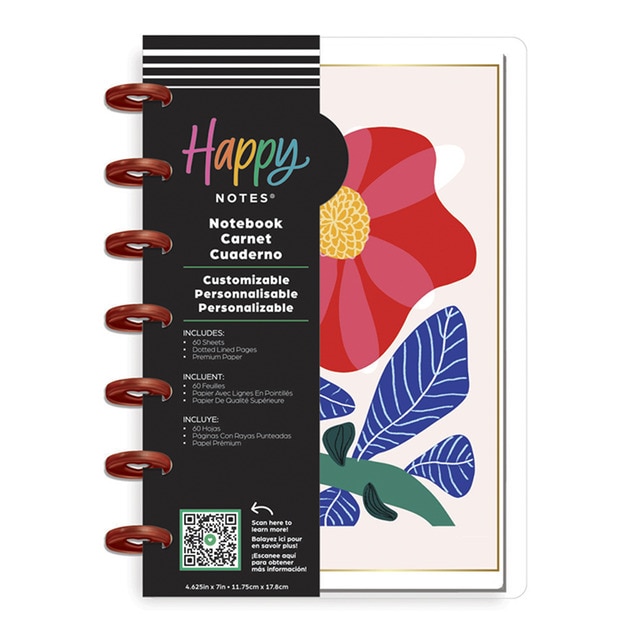 Notebook Pop of Joy 60 hojas Happy Planner Mini multicolor.