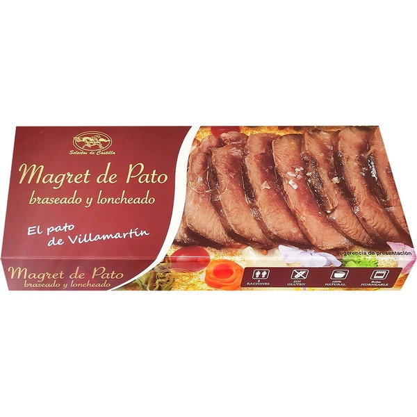 magret de pato braseado y loncheado 2 raciones envase 320 g