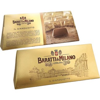 BARATTI MILANO Schokoladen-Pralinen mit Haselnüssen Il Ganduiotto Karton 200 g