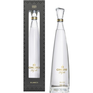 CINCORO 100% agave white tequila bottle 70 cl