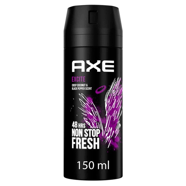 Desodorizante Spray Excite embalagem 50 ml
