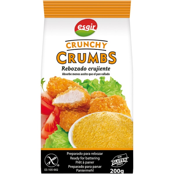 crunchy crumbs coating mix gluten-free container 200 g