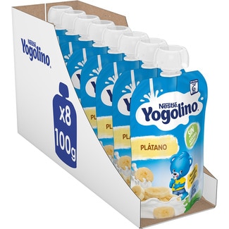 Bolsita de plátano con leche sin gluten desde 6 meses 100 g - Nestle Yogolino