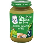 tarrito de brocoli y guisantes con pavo ecológico desde 6 meses envase 190 g