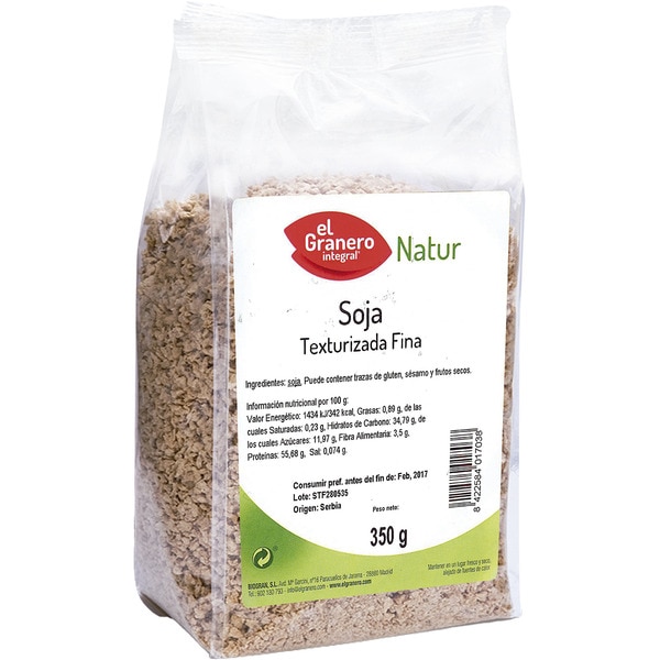 Natur feines, texturisiertes Soja Behälter 350 g