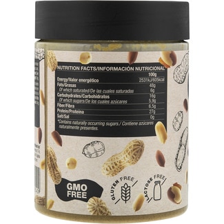 Mantequilla de cacahuete vegana sin aceite de palma bote 1 kg - Quamtrax