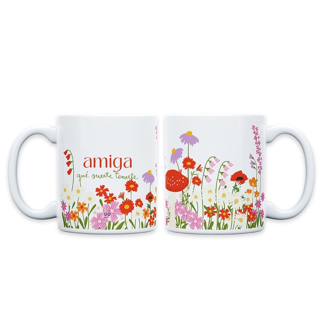 Taza UO Amiga, qué suerte tenerte.