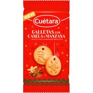 Cuétara Bolachas de Maçã e Canela embalagem 157 g