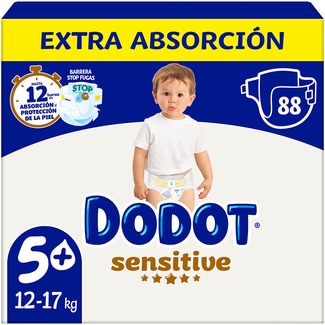 DODOT Sensitive Extra Absorption nappies 12 to 17 kg bag 88 units
