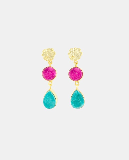 Pendientes 2 piedras