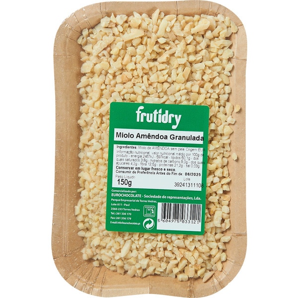 Miolo de Amêndoa Granulada embalagem 150 g
