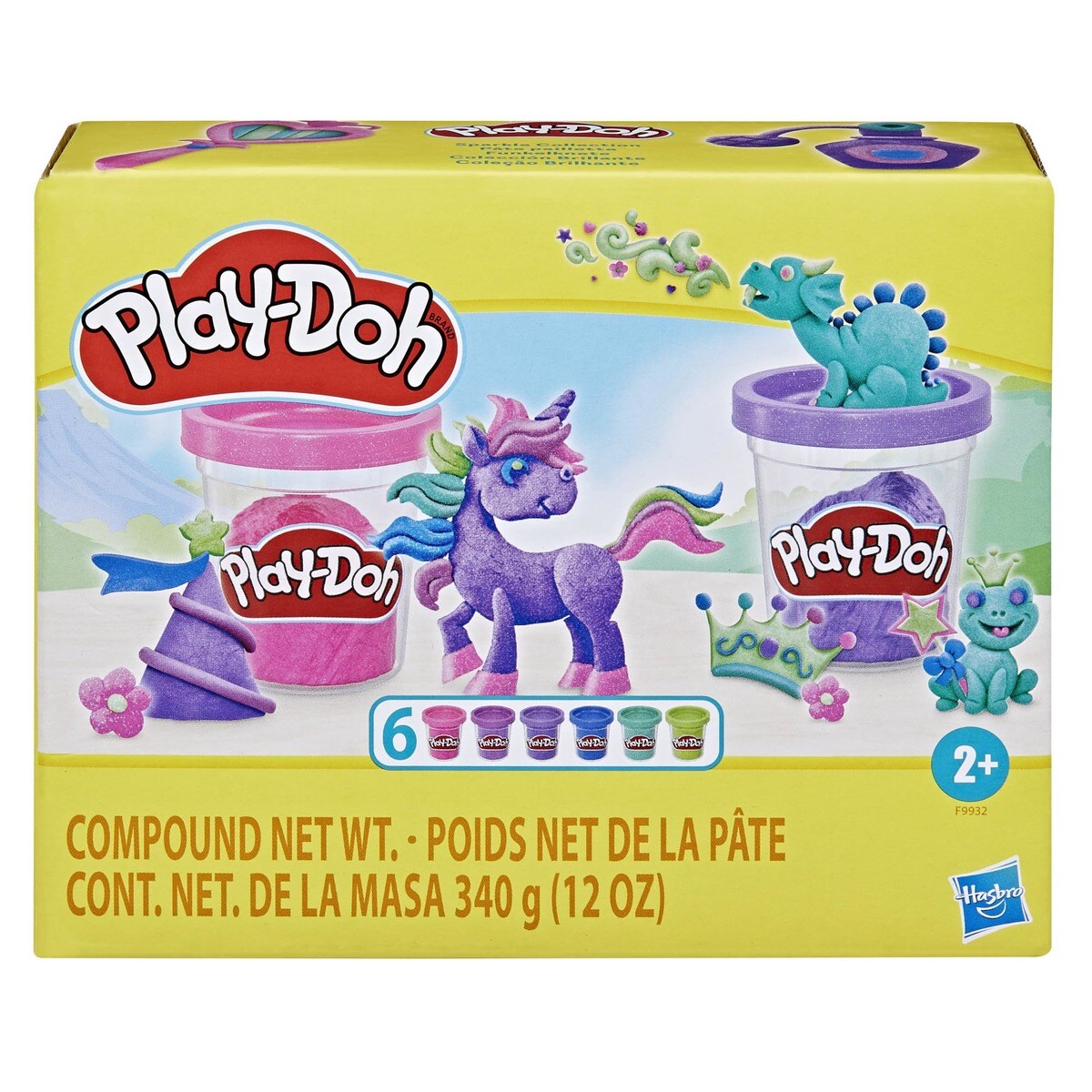 Imagem 0 de Brinquedo criativo Play-Doh Hasbro, coleção brilhante
