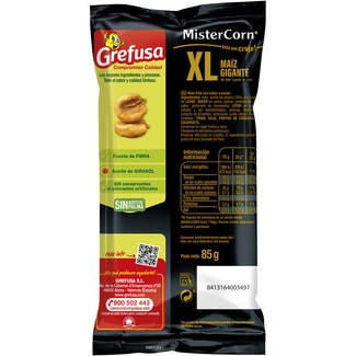 XL maíz gigante frito bolsa 85 g - Grefusa Mister Corn
