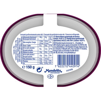 Queso de untar blanco sin lactosa tarrina 150 g - Philadelphia