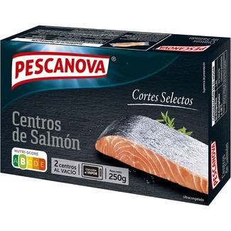 PESCANOVA centros de salmón 2 unidades estuche 250 g