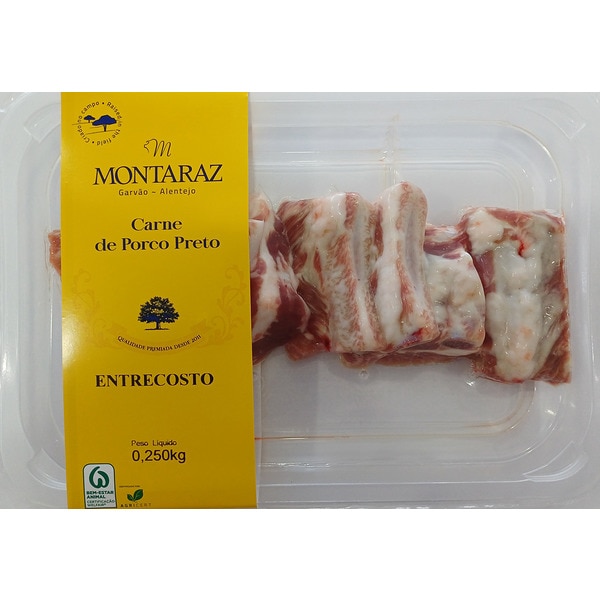Entrecosto de Porco Preto embalagem 250 g