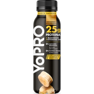 Yopro Iogurte Líquido Proteína sabor Banana embalagem 300 g