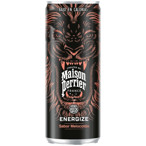 Água Energética Pêssego lata 25 cl