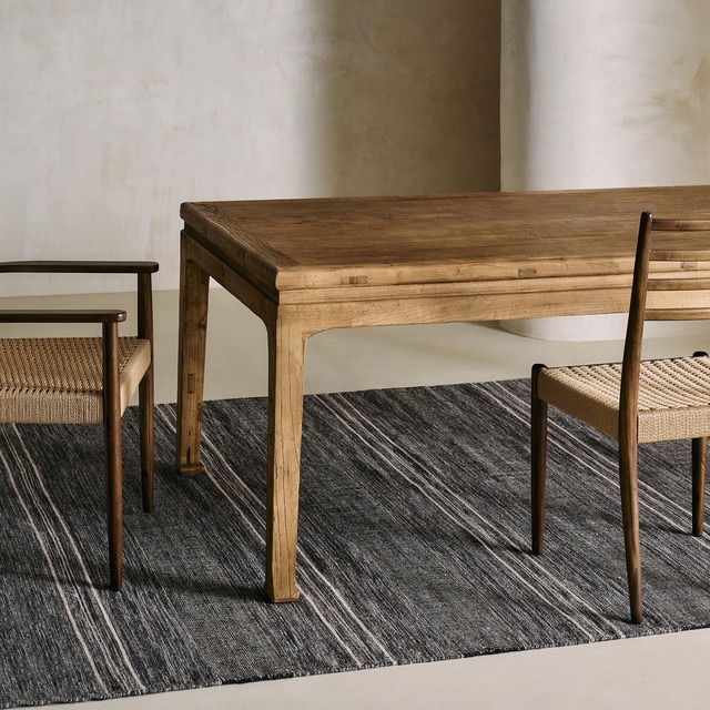 Mesa de comedor de madera de olmo reciclado Opium El Corte Inglés