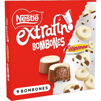 NESTLE EXTRAFINO bombones con Filipinos de chocolate blanco estuche 113 g