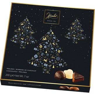 HAMLET Christmas Tree praline chocolates selection case 200 g