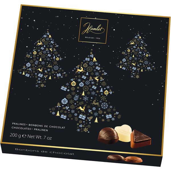 Konfektsortiment Praline Weihnachtsbaum Karton 200 g